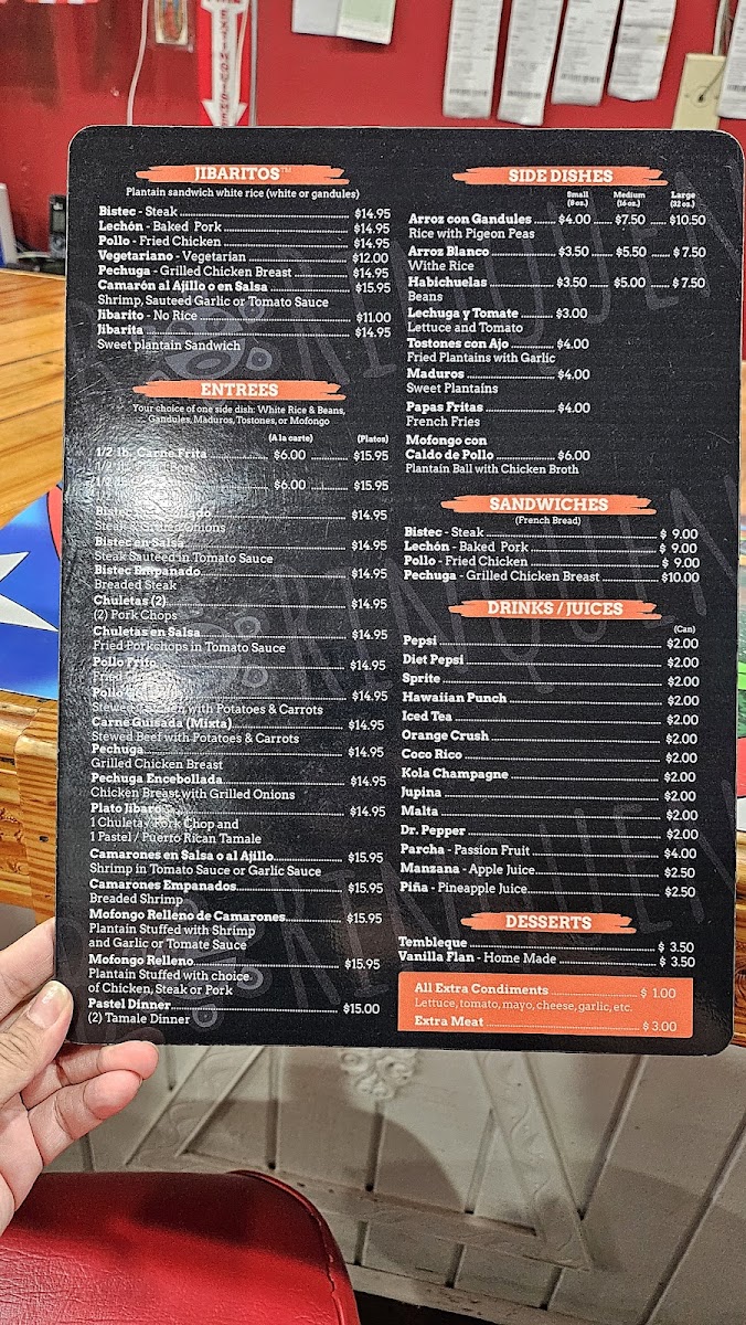 Borinquen Menu - Image 3